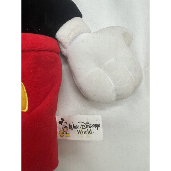 Vintage Walt Disney World Disneyland Plush Mickey Mouse Cover Puppet Stuffed Toy - Picture 13 of 16